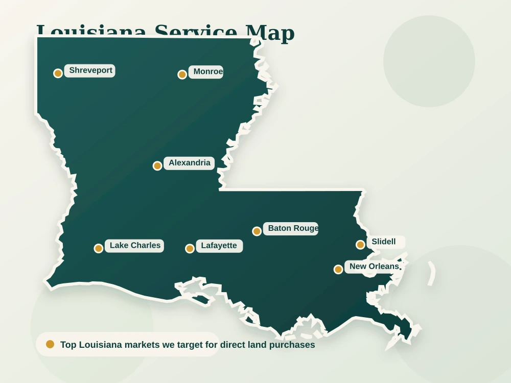 Louisiana service area map